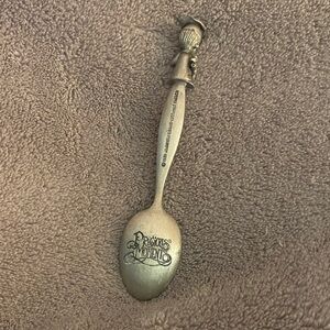 Precious Moments Pewter-Tone Collectible Spoon with Figurine Handle